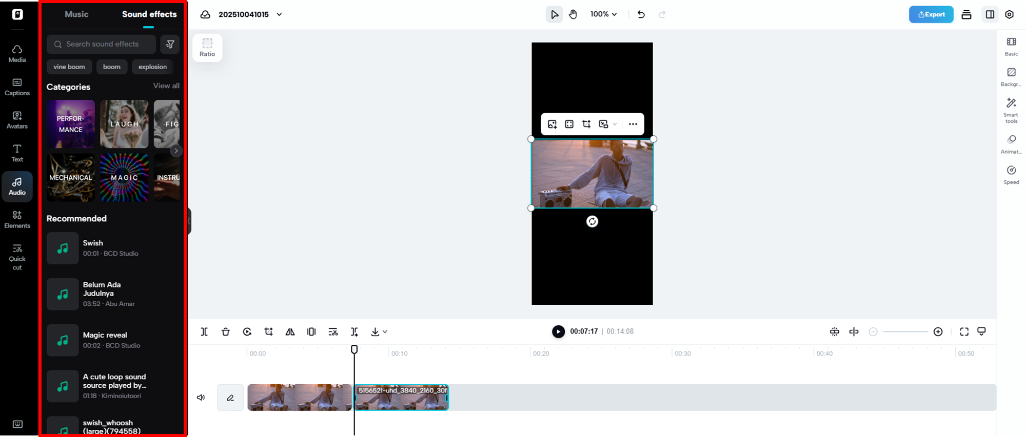 Music and sound effects library