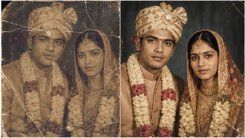 Old Photo to New Photo AI Prompt example 3