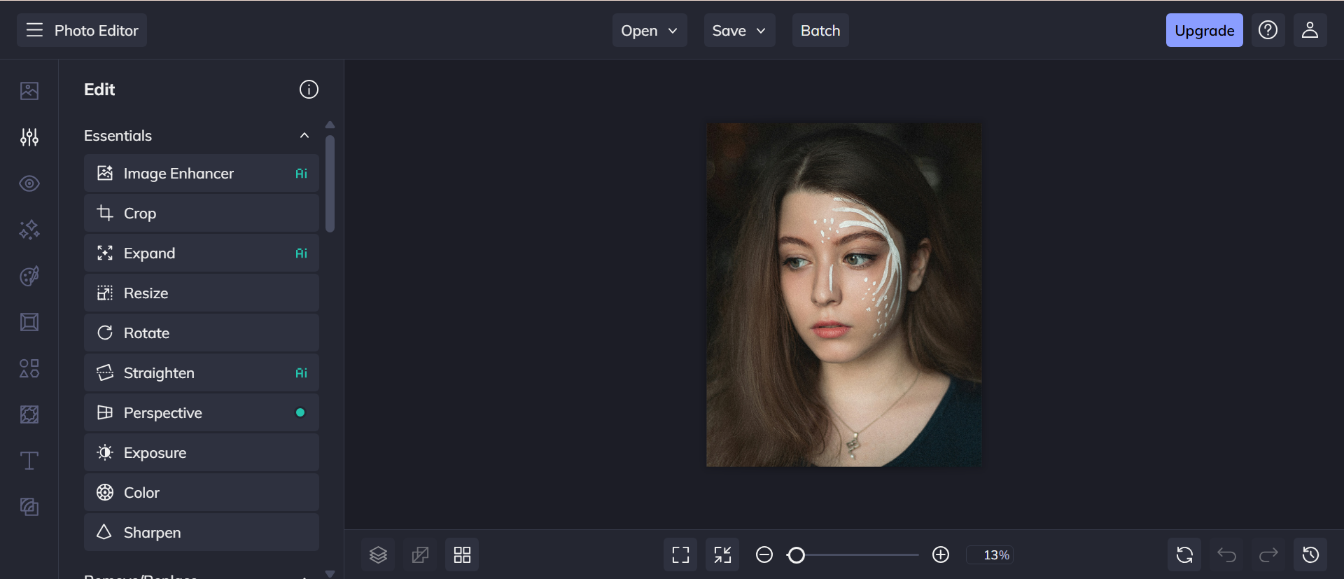 Aplicarea feței Befunky