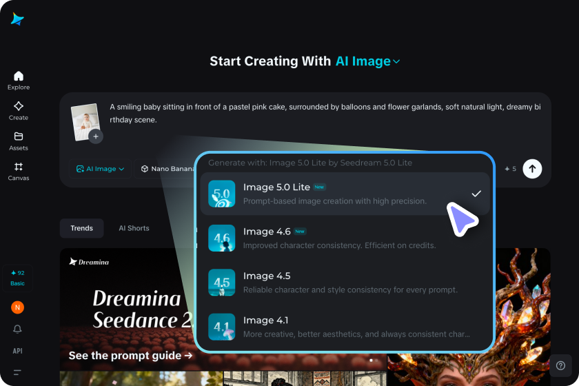 Select settings and generate