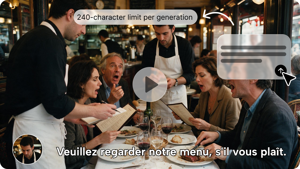  Add new French narration with text-to-audio