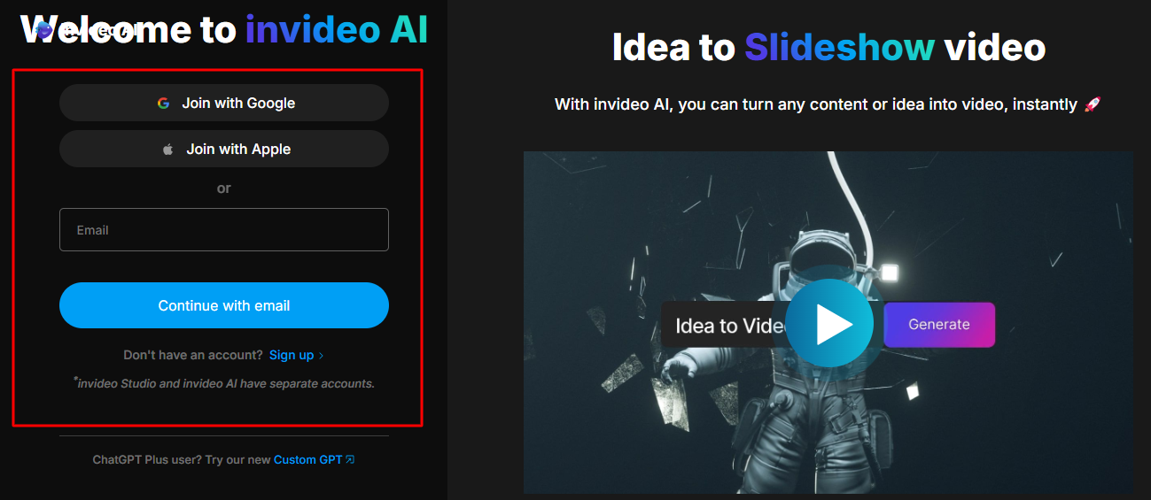 Free sign-in AI-generated videos
