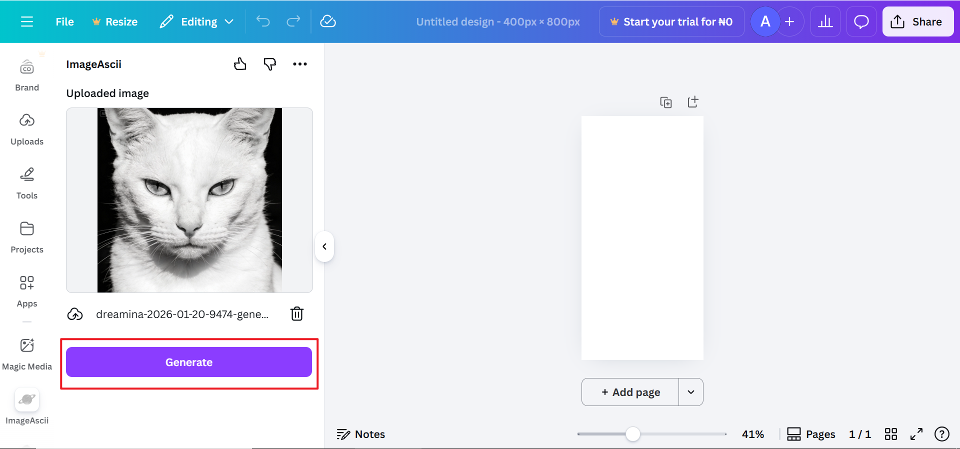 Generera och justera