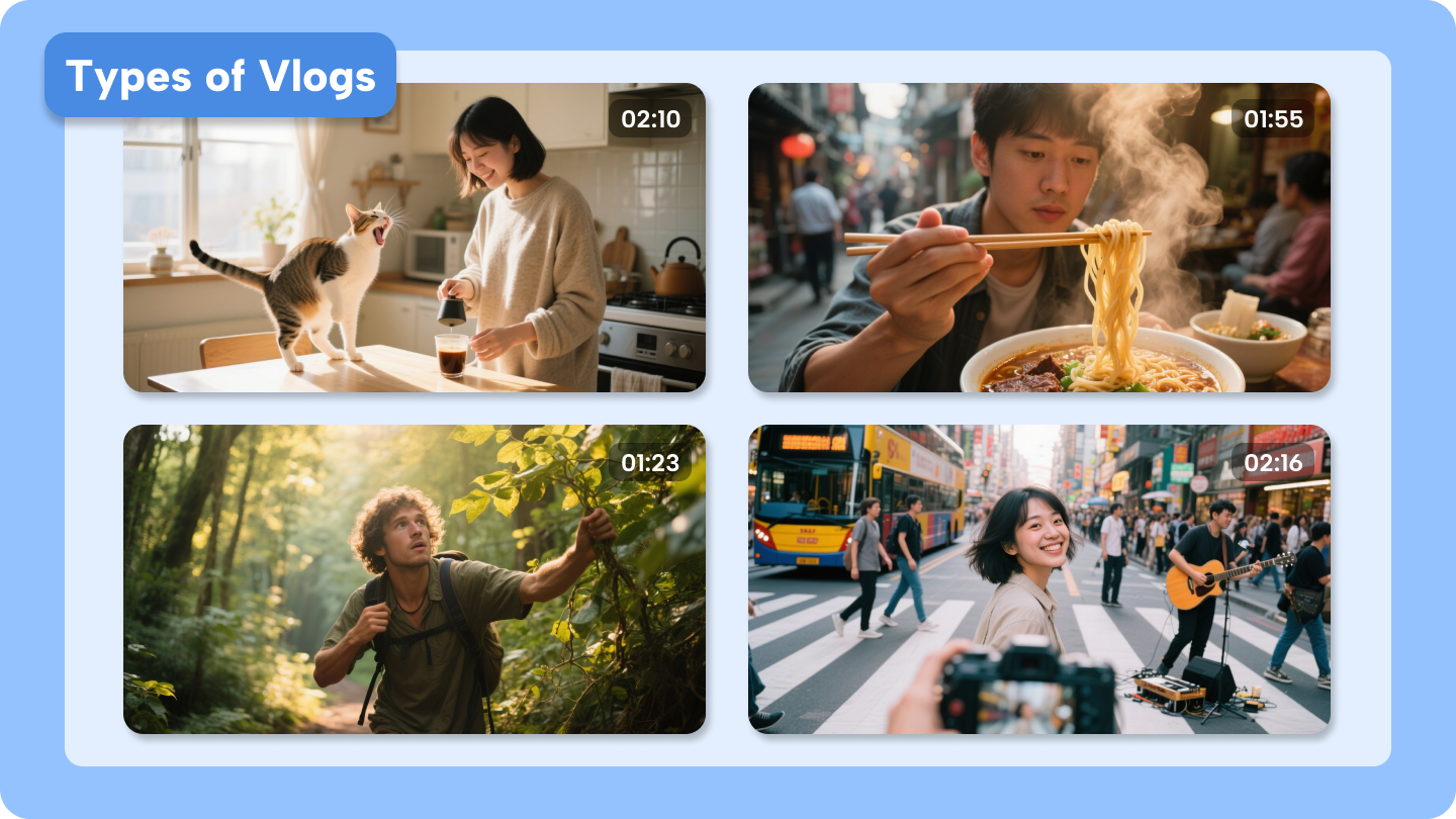 Tipos de vlogs