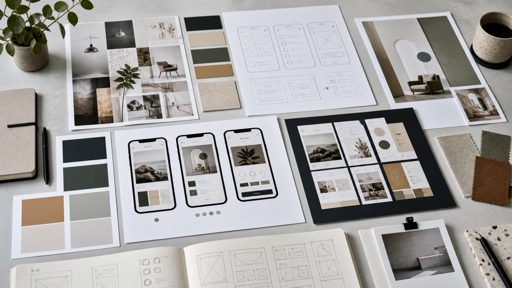 Design Project Summary Template prompt 2 original 16:9 visual