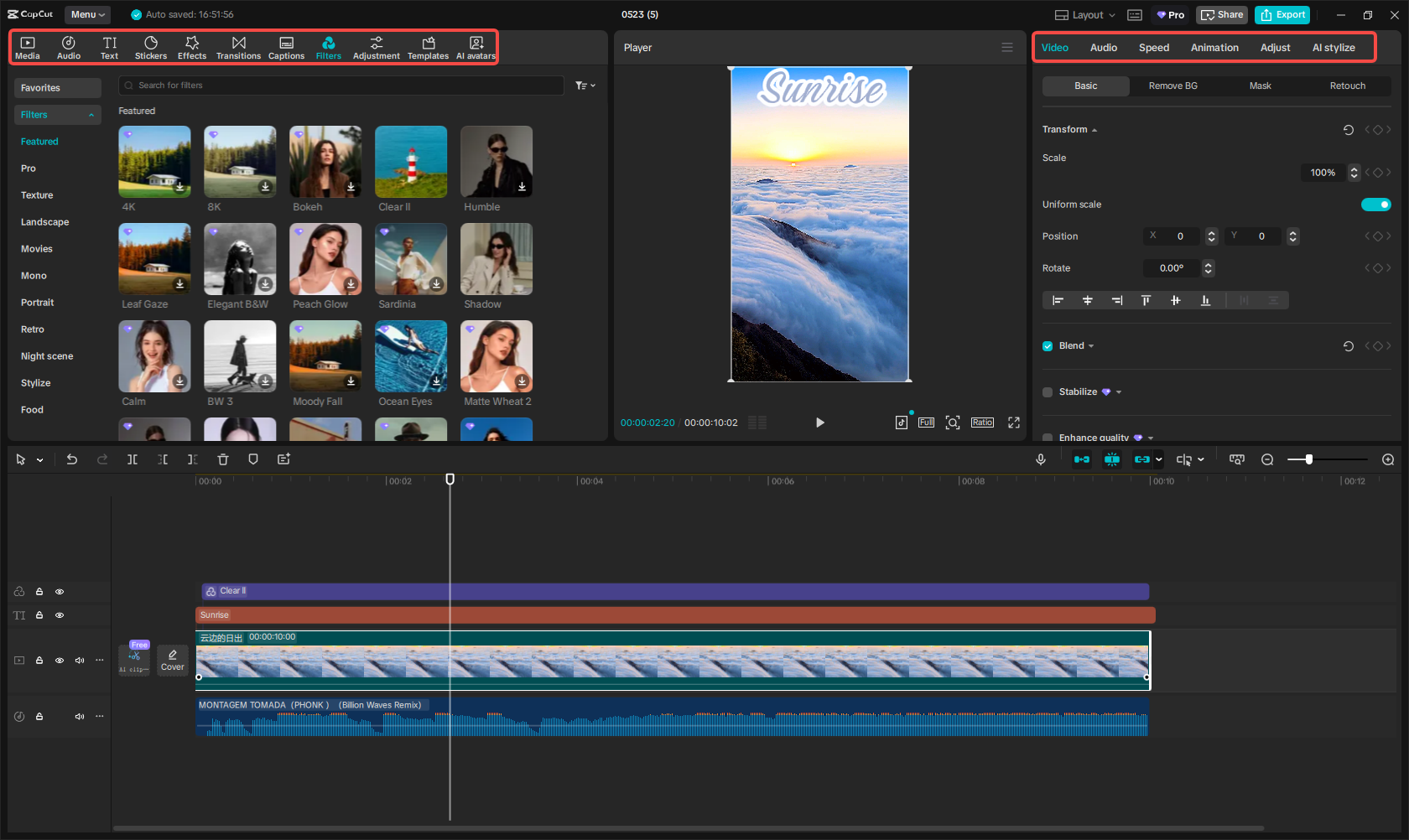 Edit the Instagram video