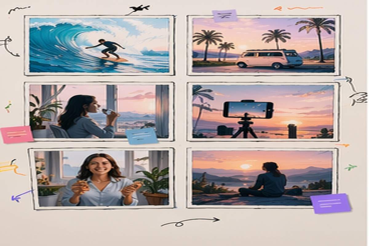 AI Video Ideas Generator publishing topic-relevant visual