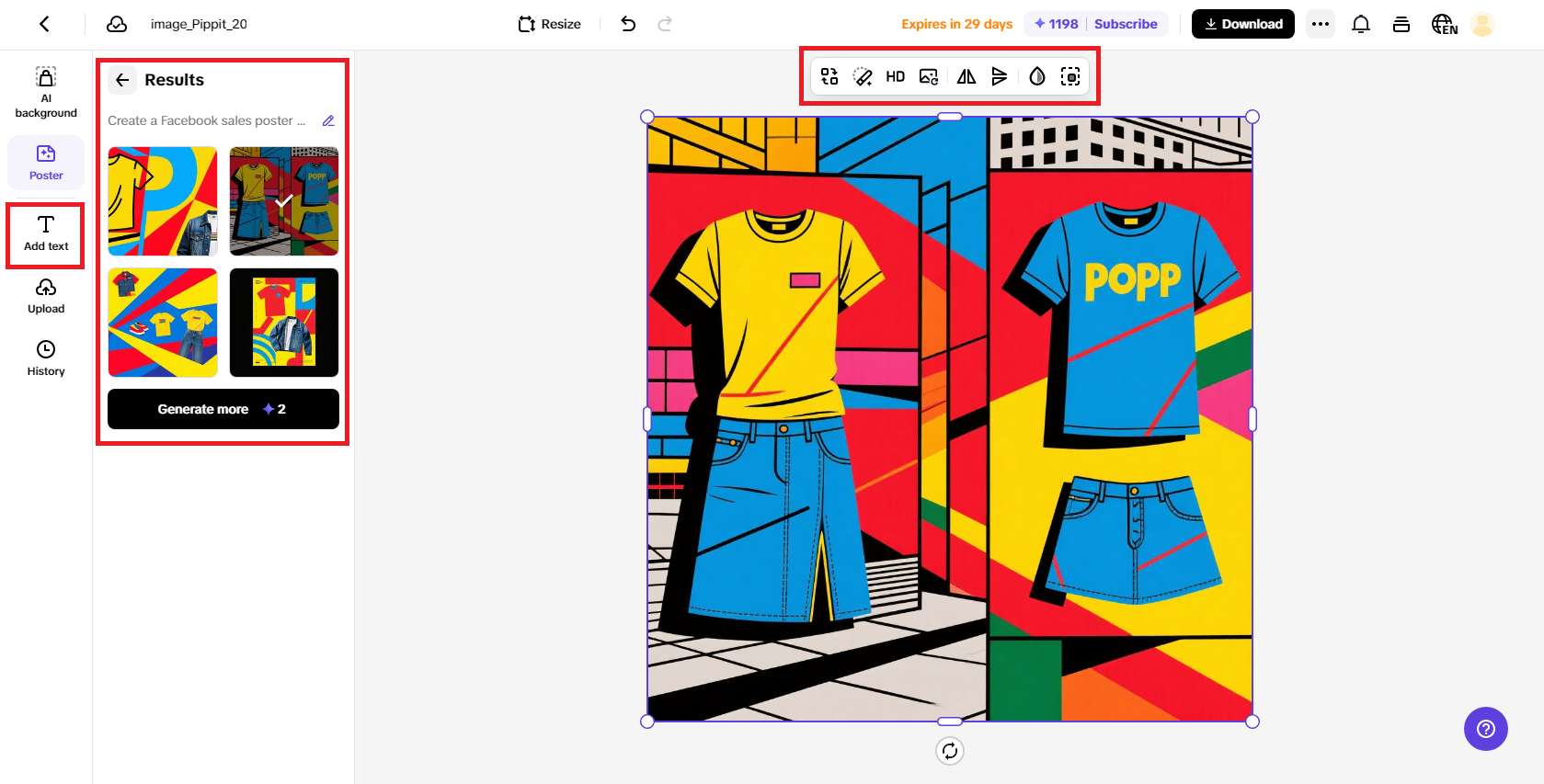 I-edit at tapusin ang iyong poster