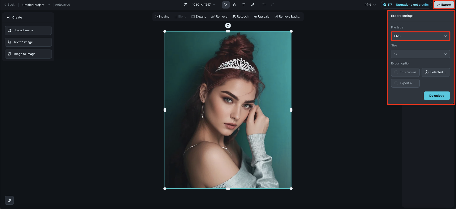 変換してダウンロード