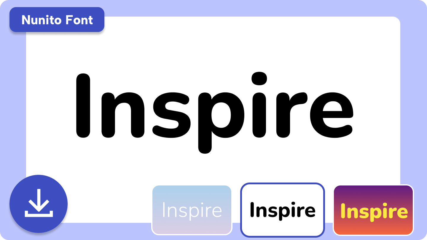 แบบอักษร nunito