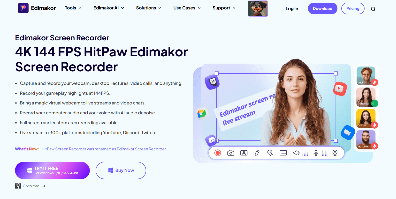 HitPaw ekran kaydedici
