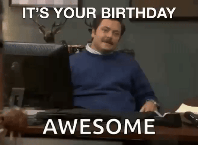 Image showing a birthday humor meme for the boss