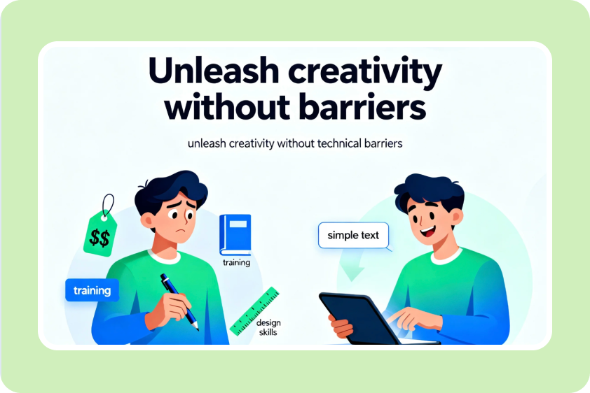 ปลดปล่อยความคิดสร้างสรรค์โดยไม่มีข้อจำกัดทางเทคนิค