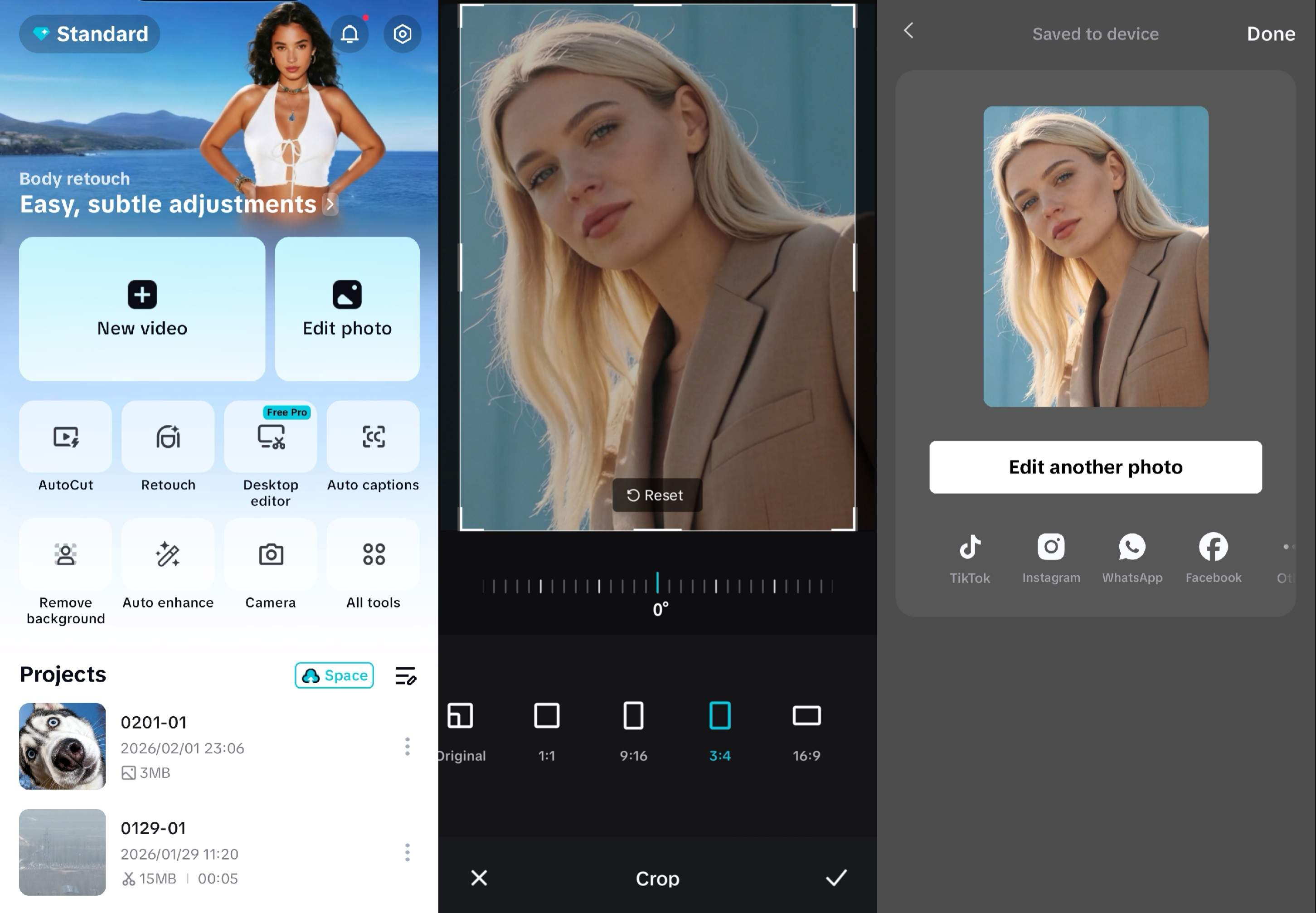 Using CapCut Mobile App