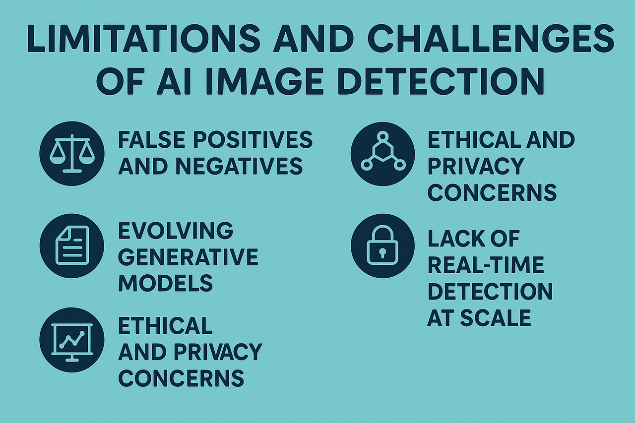 Limitations and challenges of AI image detection