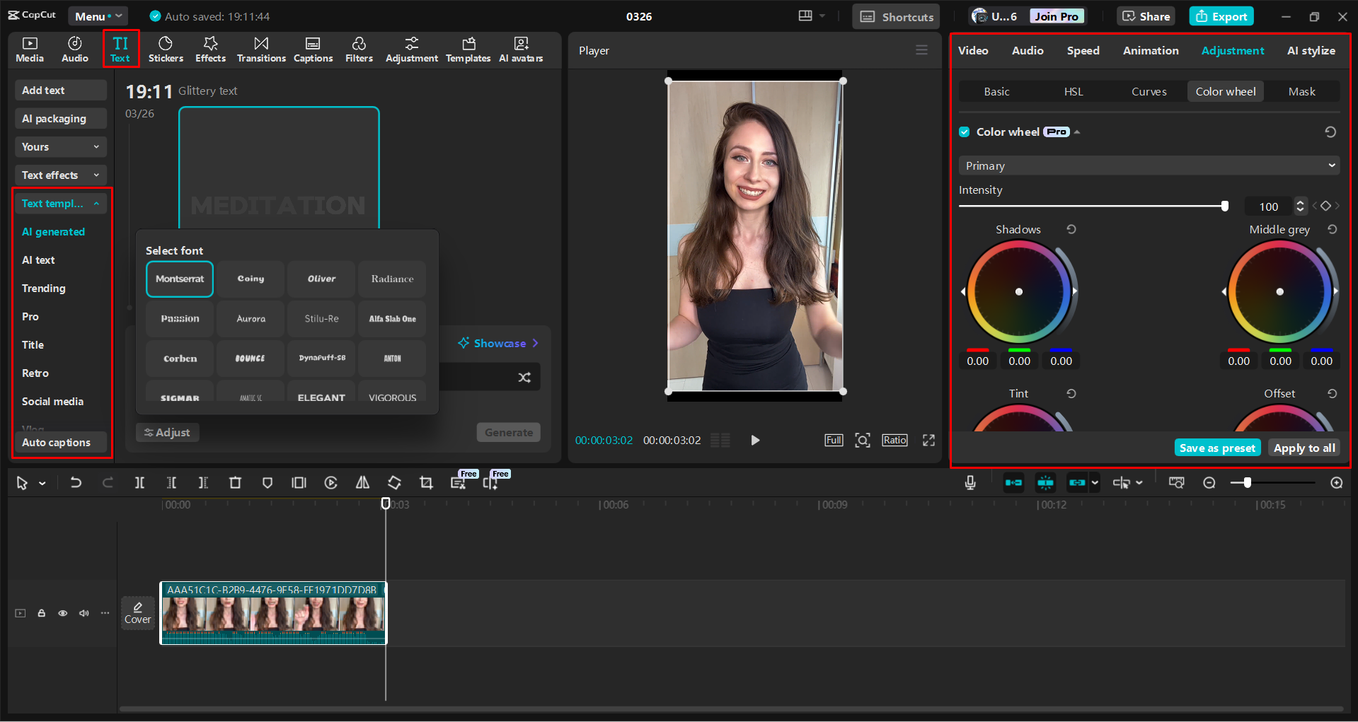 Refining and enhancing Instagram Reels in the CapCut desktop video editor