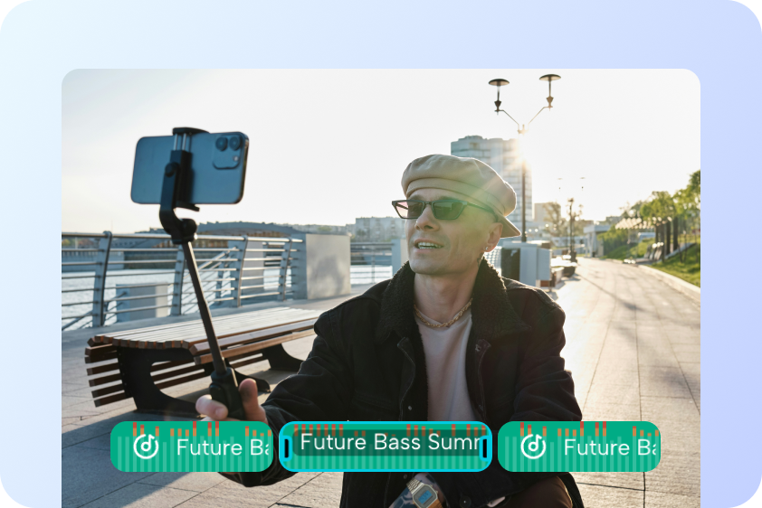 Conceptual dashboard view of Pippit's Smart Creation feature, showing AI-generated daily video suggestions for a brand.