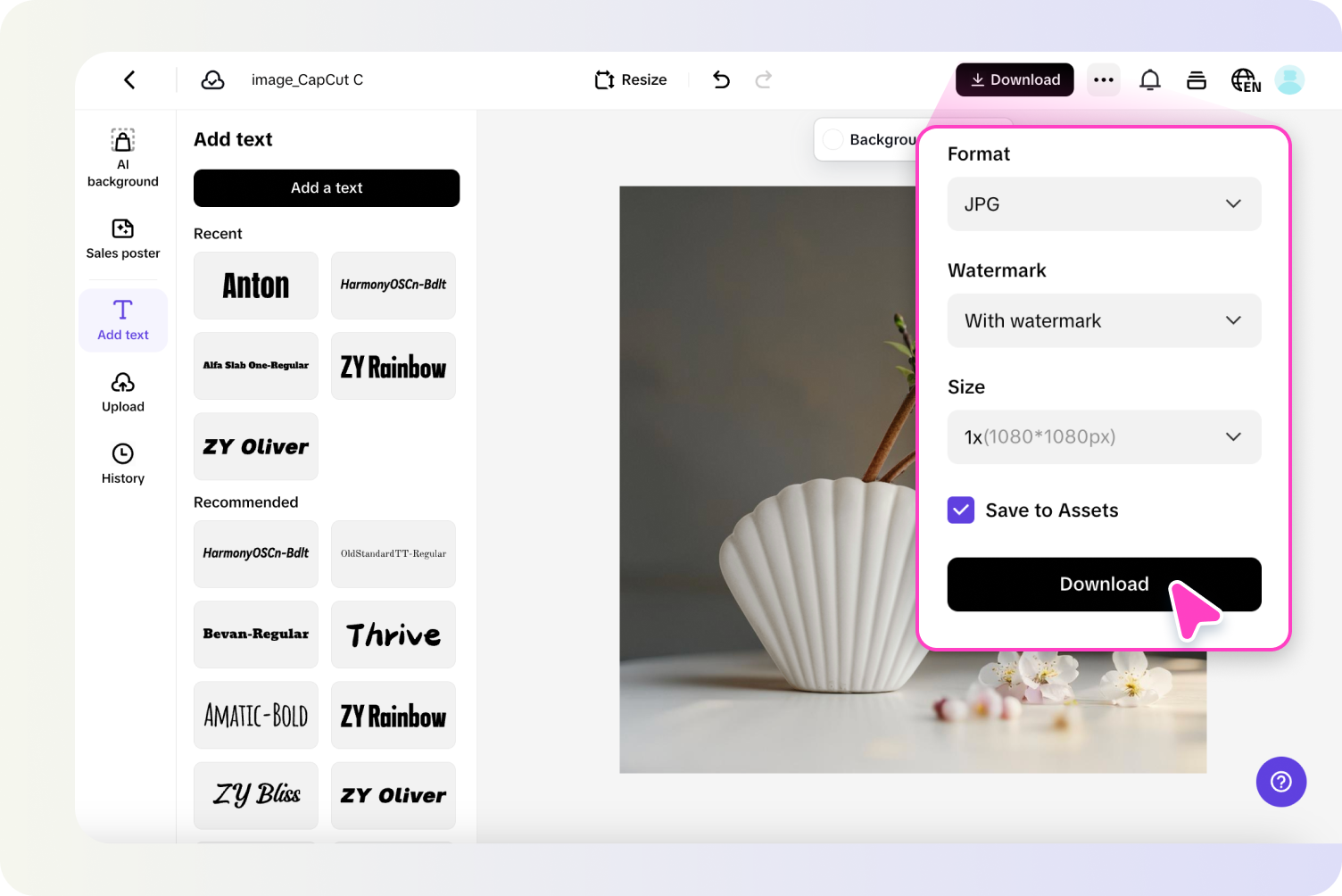 Download your flower screen background