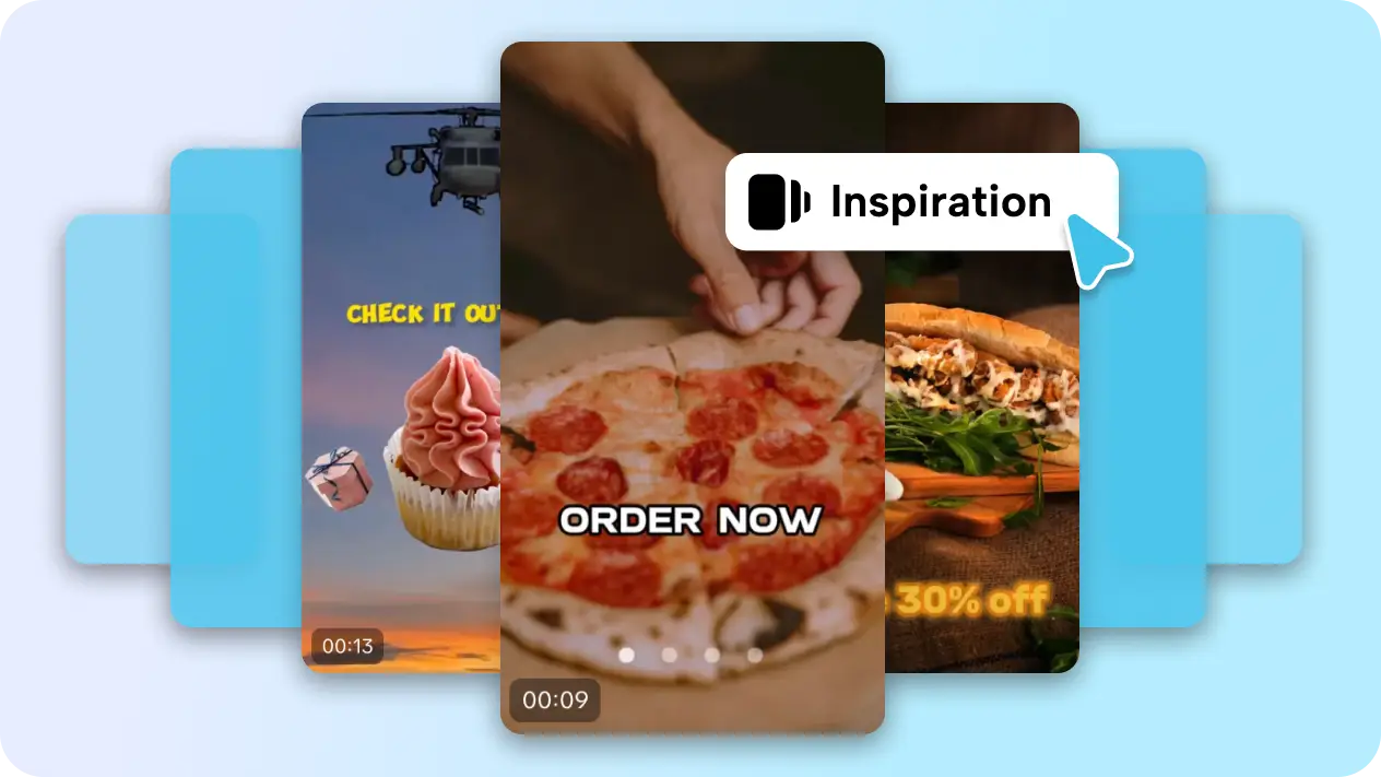 Preset food video templates
