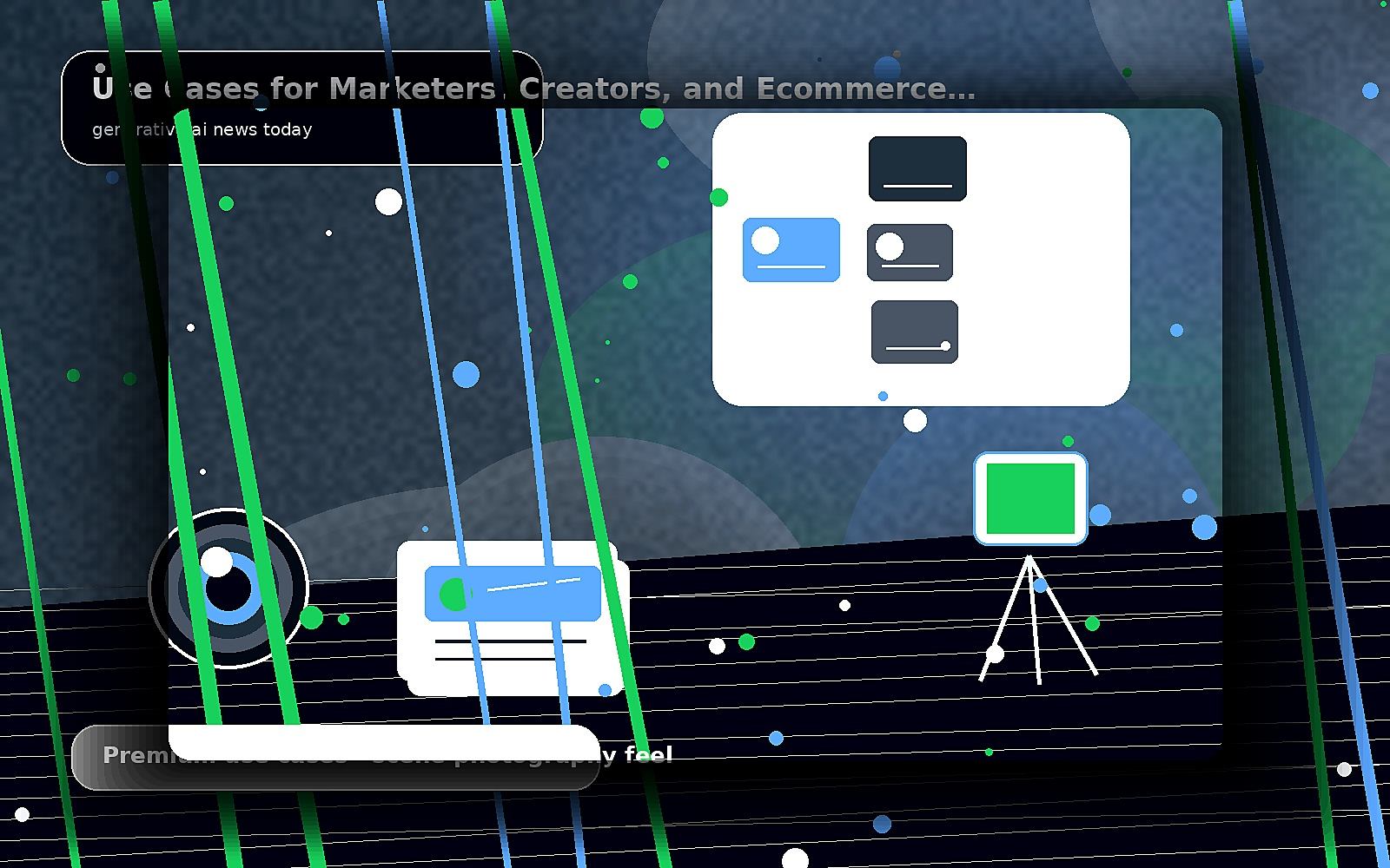 Use Cases for Marketers, Creators, and Ecommerce Teams — premium scene image for generative ai news today
