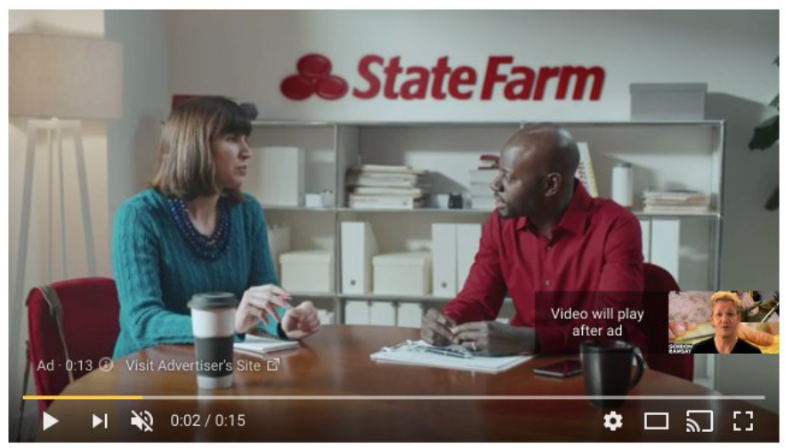 Types of YouTube advertisements: Pre-roll ads