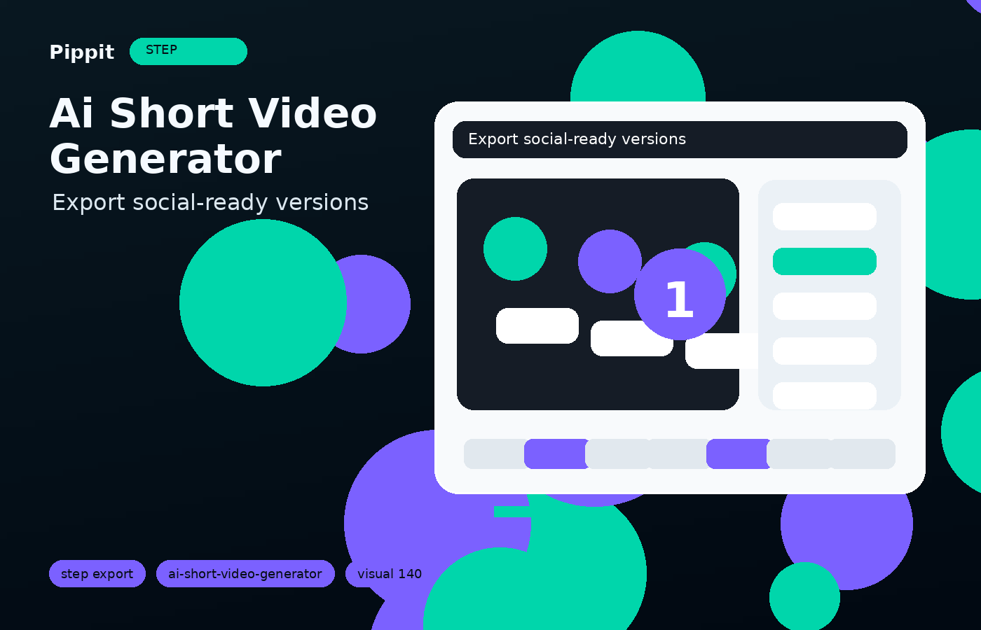ai short video generator export and variants workflow in Pippit