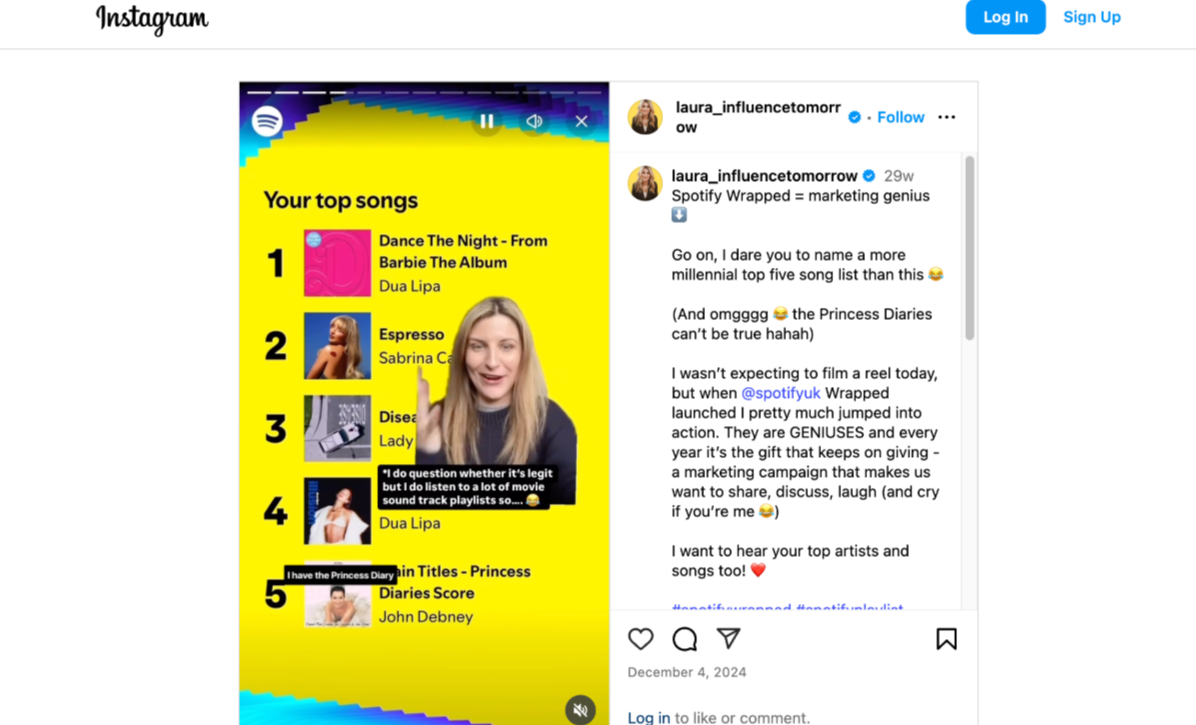 Spotify - "Eingewickelt"