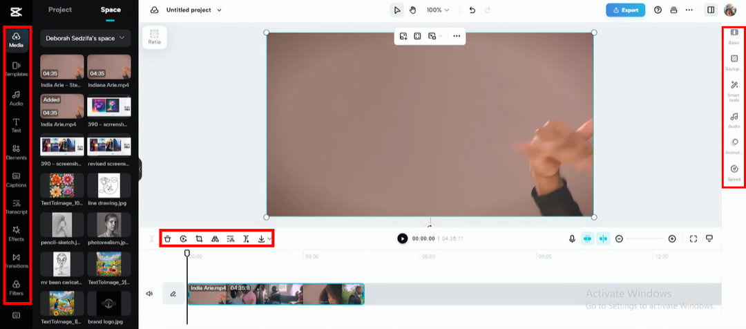 CapCut edytor internetowy generujący schemat księgowy