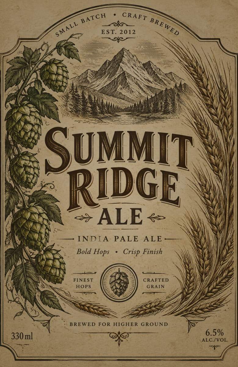 Beer Labels Generator With Customizable Printable Templates