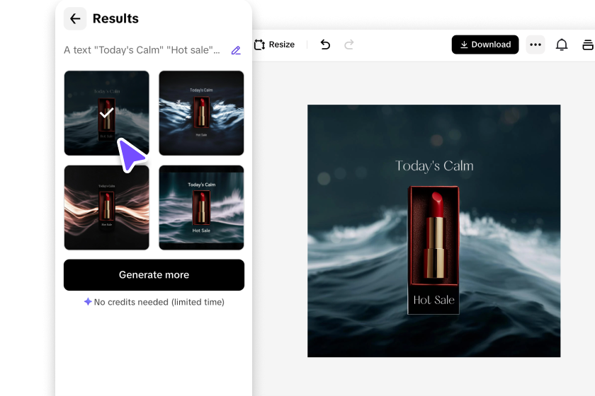 Customize your text poster