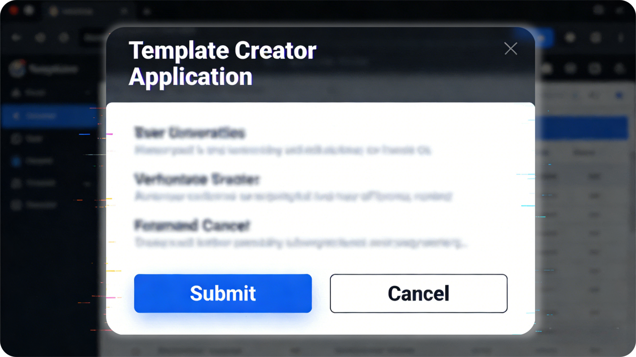 Apply to become a CapCut template creator