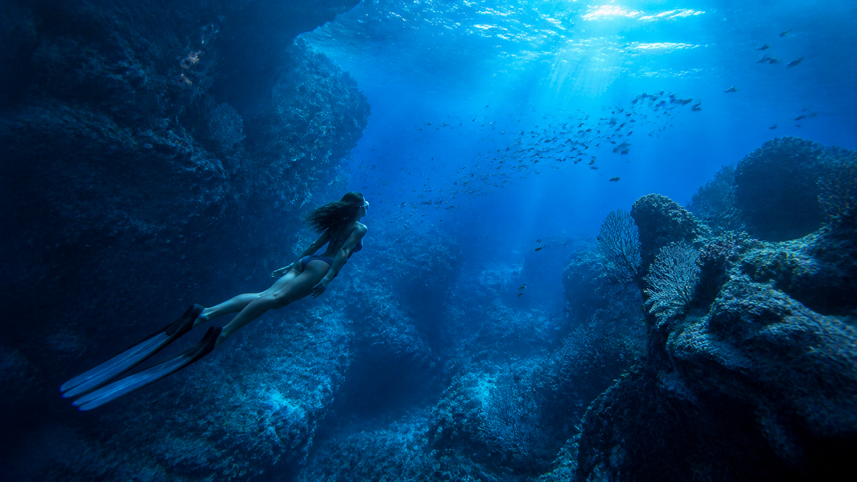 Effetto profondità blu