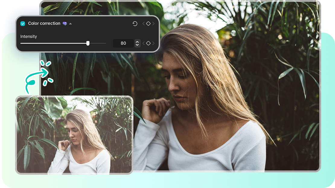 Auto color adjustments in CapCut