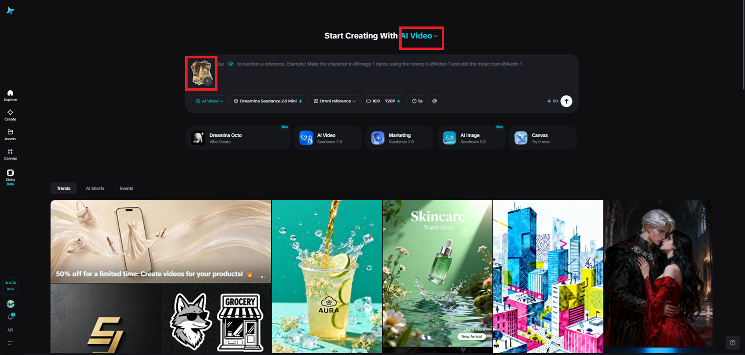 Select the model and add your references