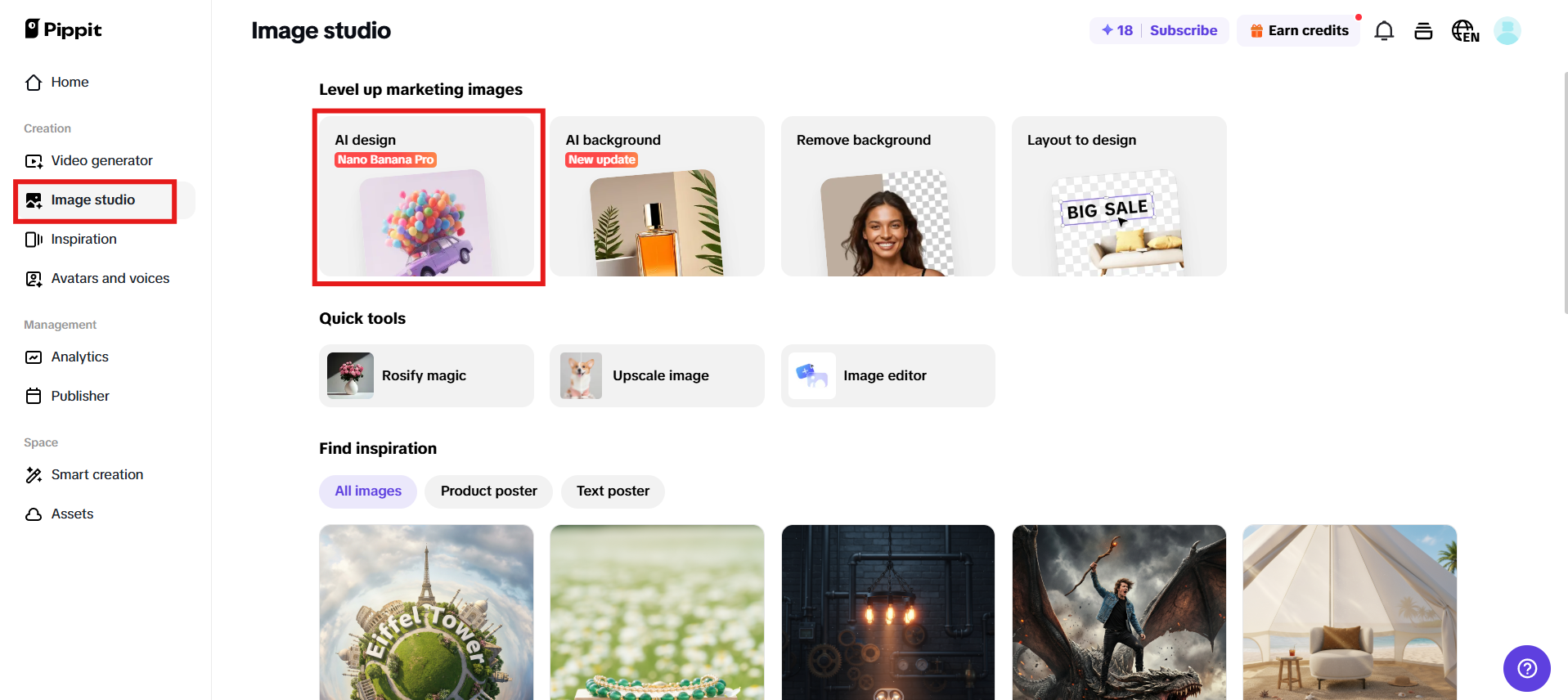 Access AI design tool