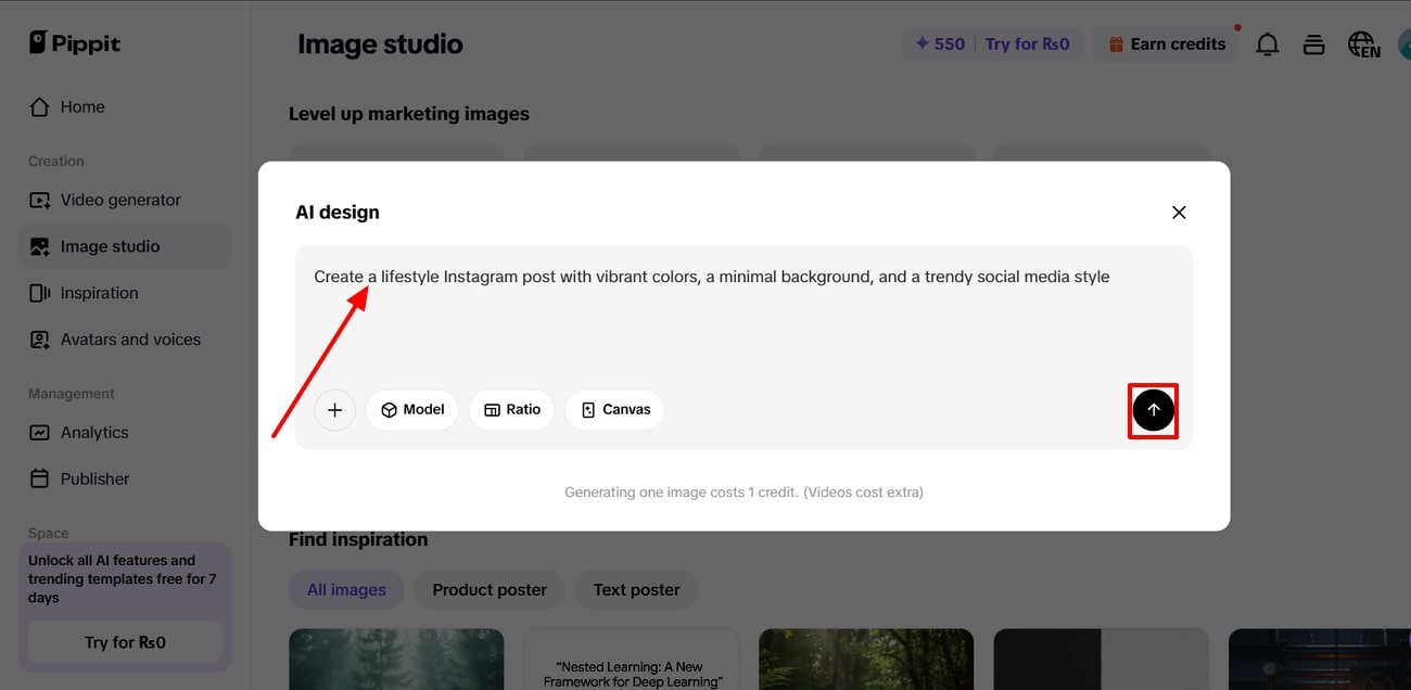 magdagdag ng detalyadong image prompt