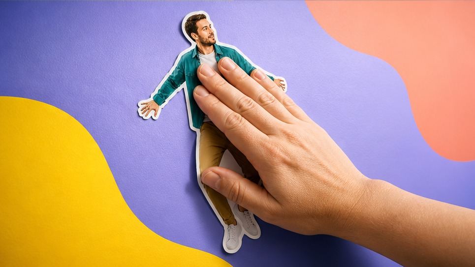 Sticker Peel AI Video Effect detail reveal example