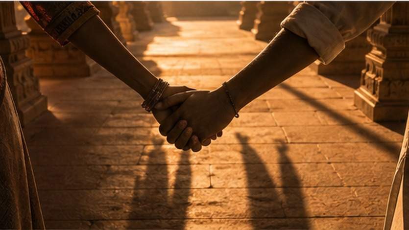 Cinematic Shadow Holding Hand Prompt Beispiel 5