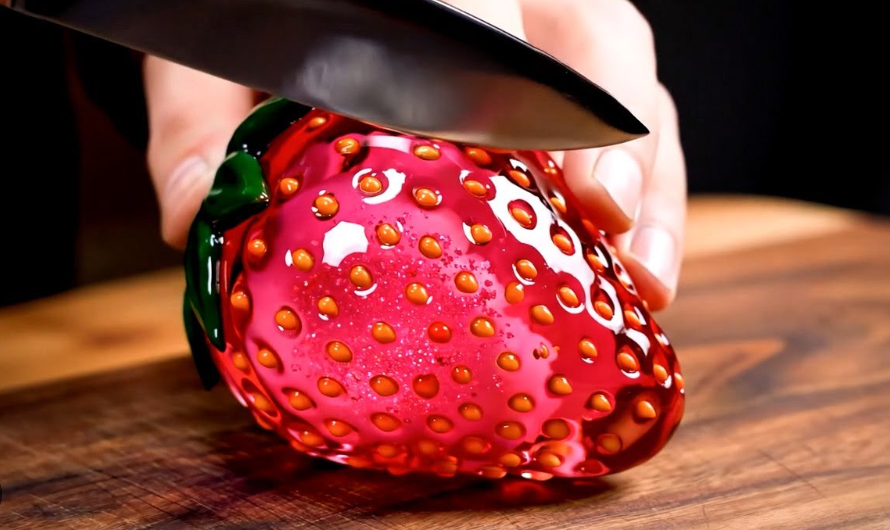 AI ASMR Obstschneidevideos