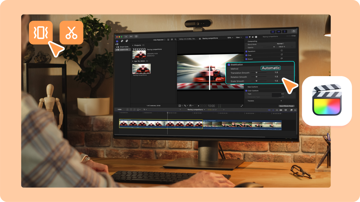Stabilizator Final Cut Pro