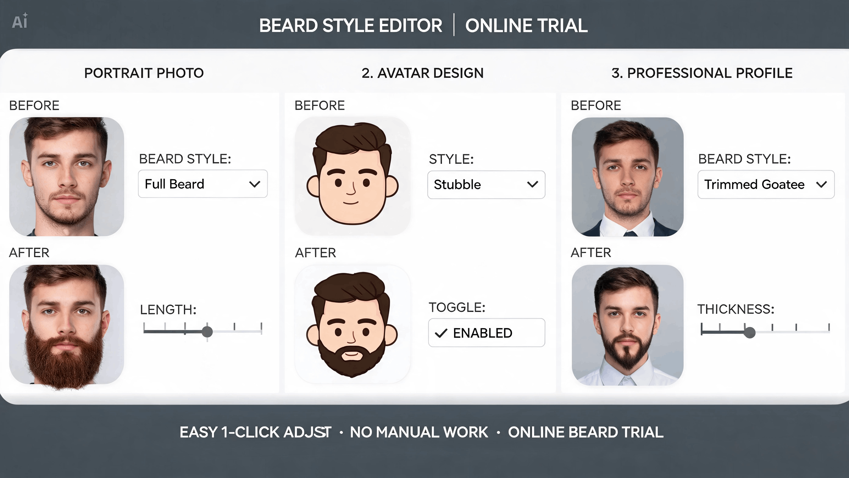 Adjust style for different photo types