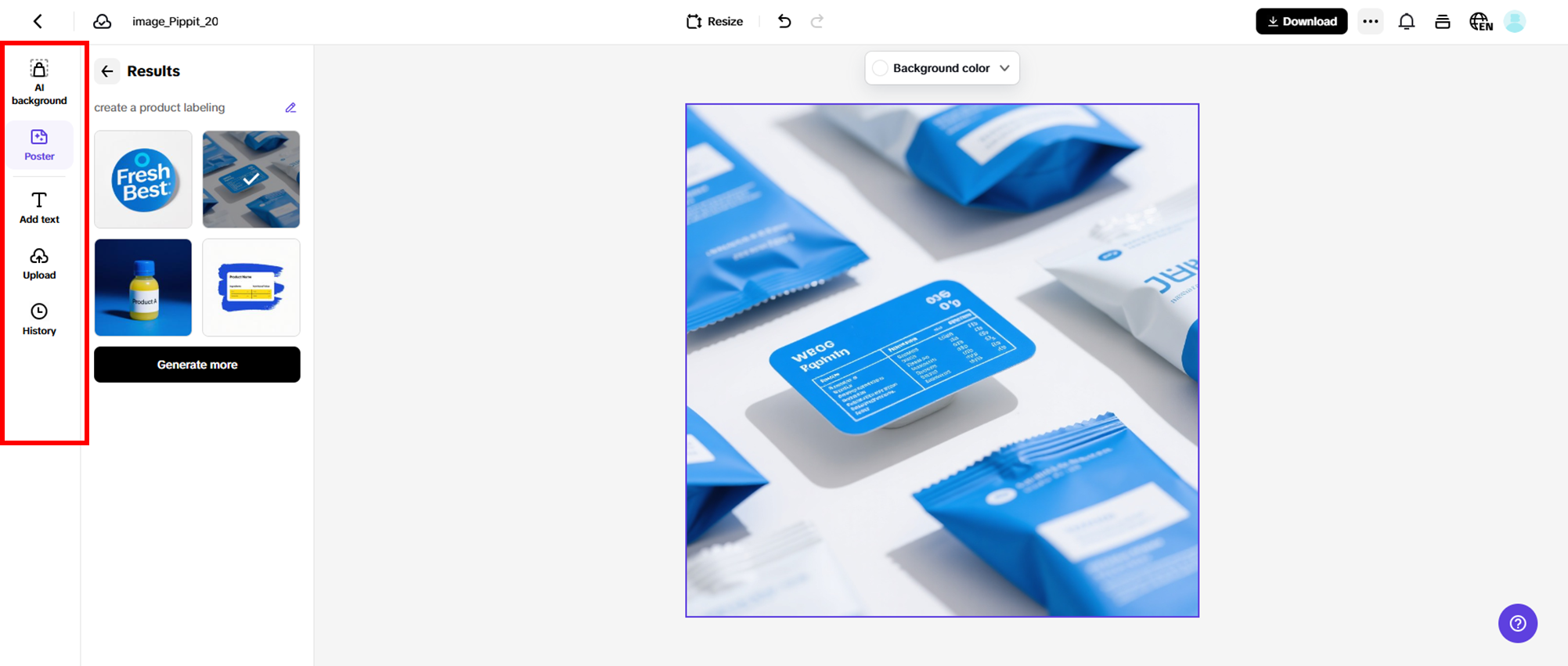 Customize your label design template