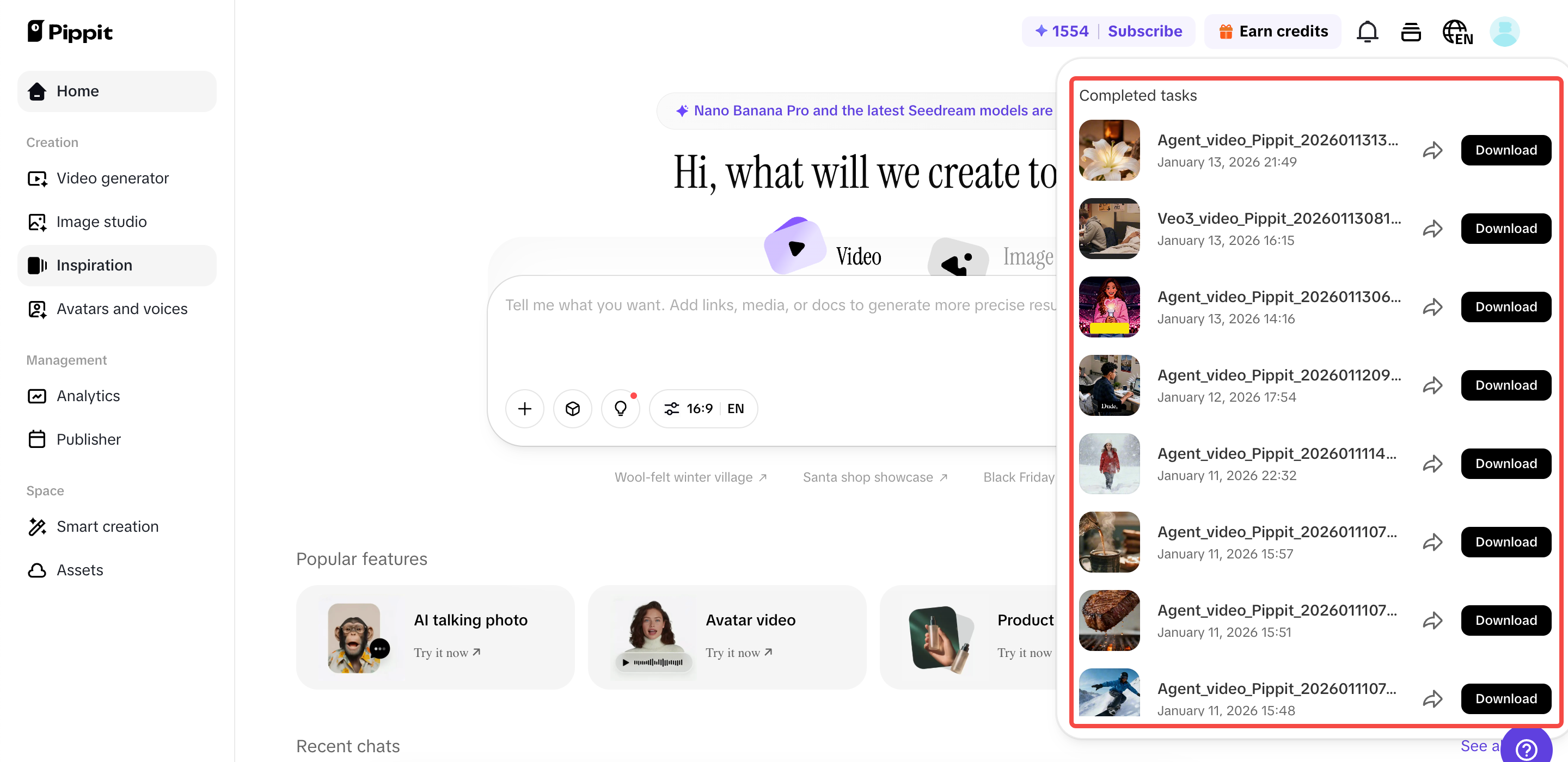 Preview your generated tasks