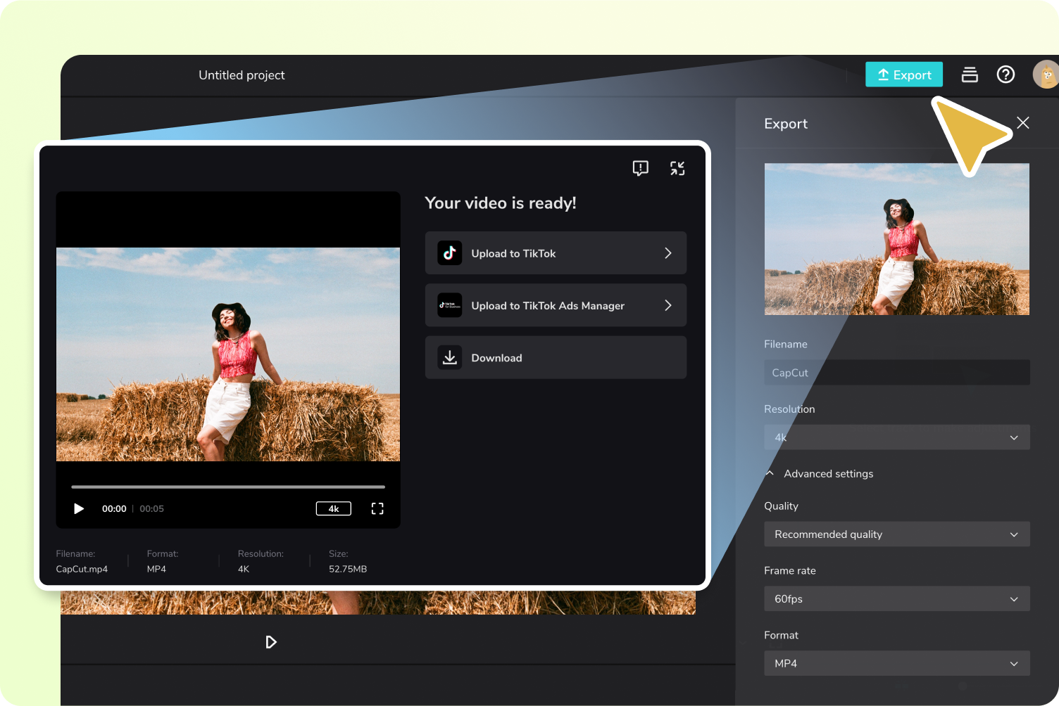 Step 3：Export & share