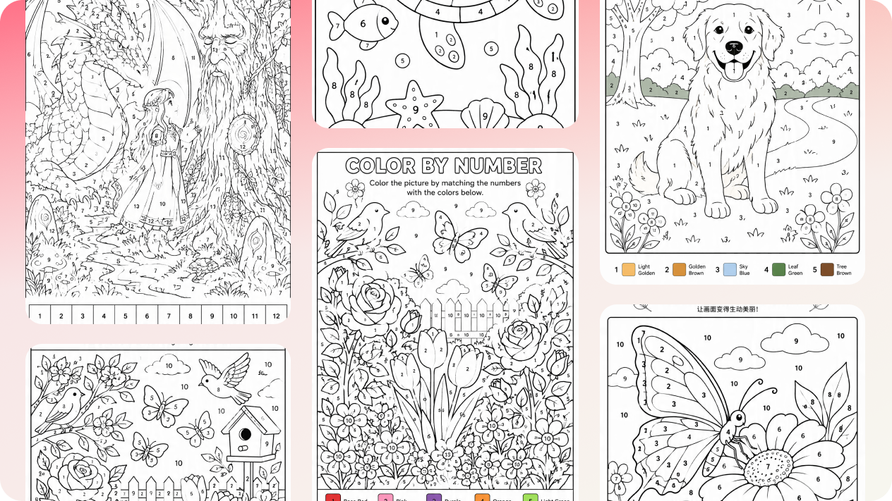 Generate multiple coloring variations with an AI Agent