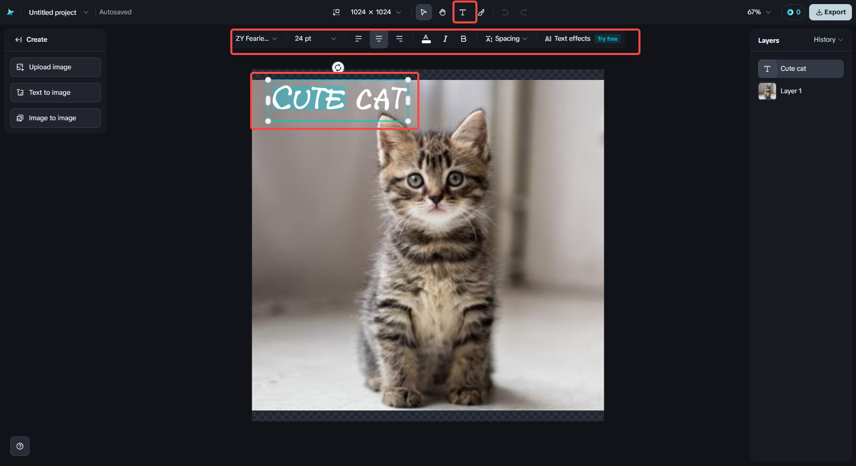 Tambahkan teks ke gambar