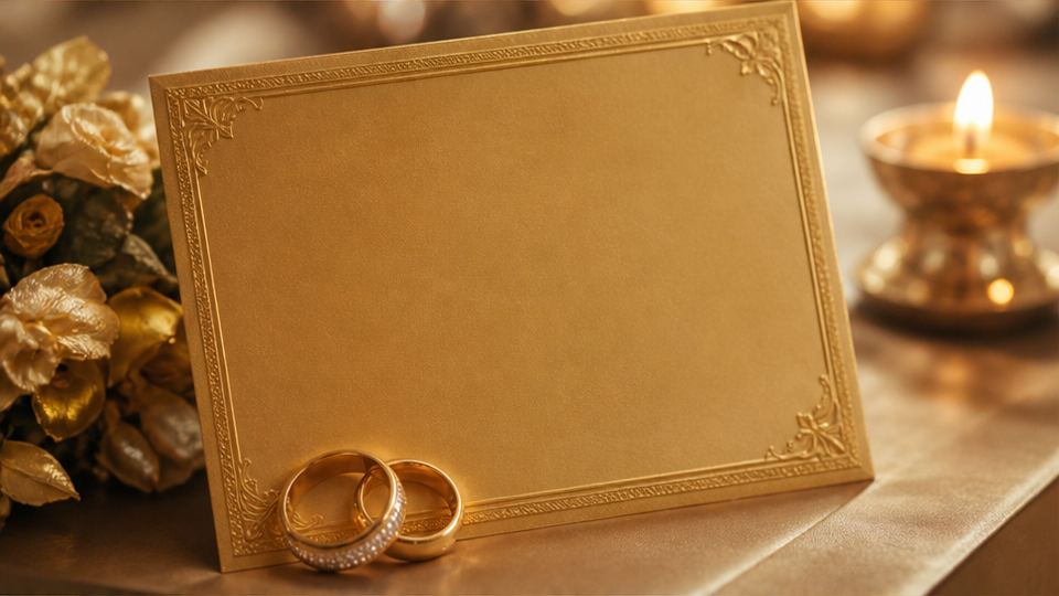 Golden Wedding Anniversary Invitation 16:9 visual