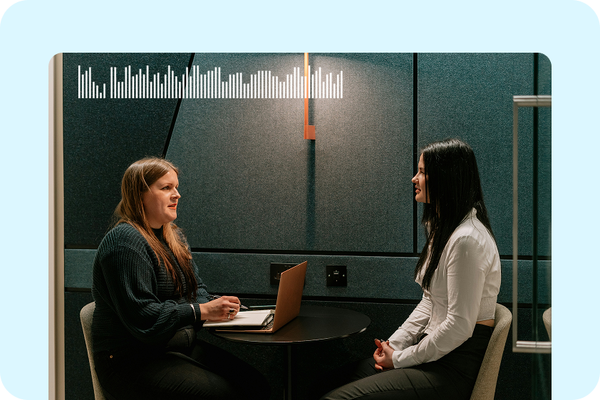 Enhance audio in interviews
