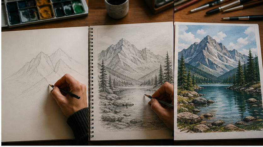 3 Videos Together prompt Beispiel 1 - Drei Reisemomente