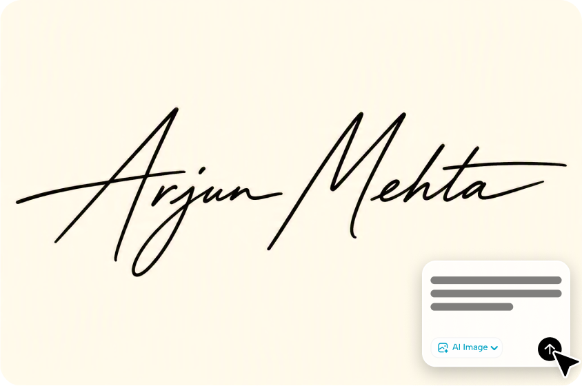 Get a signature without experiences